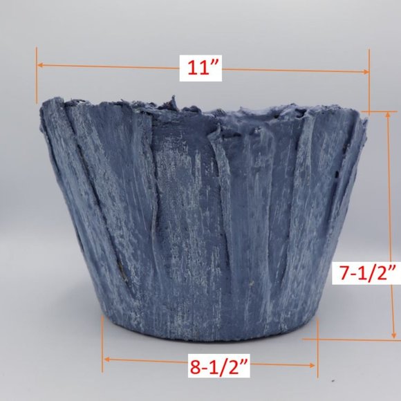 Flower Pot Hand Made In USA Contains Recycled Materials - Plant Not Included - Picture 3 of 10